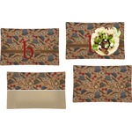 Vintage Hipster Set of 4 Glass Rectangular Lunch / Dinner Plate (Personalized)