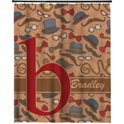 Vintage Hipster Extra Long Shower Curtain - 70"x84" (Personalized)