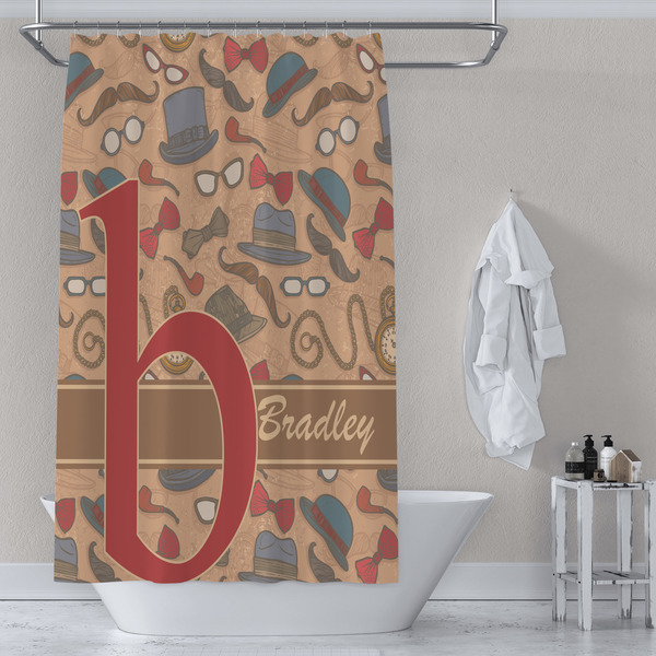 Vintage Hipster Shower Curtain Lifestyle