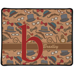 Vintage Hipster Large Gaming Mouse Pad - 12.5" x 10" (Personalized)