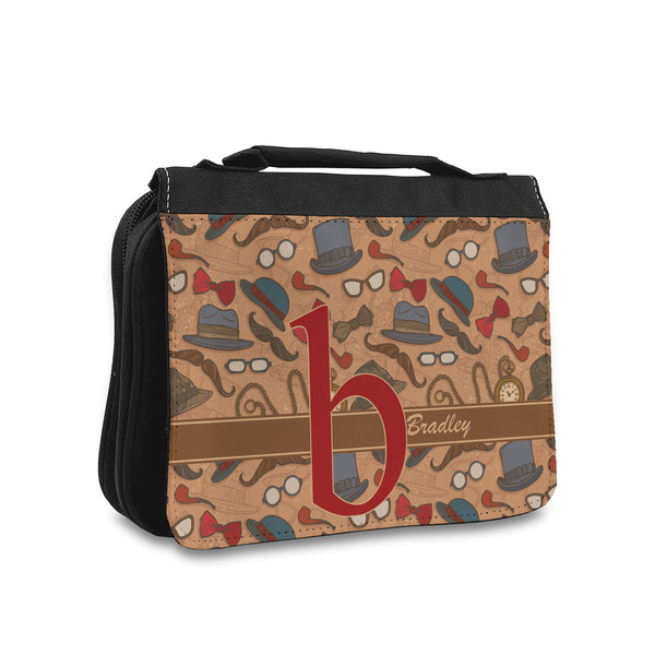 Custom Vintage Hipster Toiletry Bag - Small (Personalized)