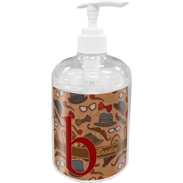 Custom Vintage Hipster Acrylic Soap & Lotion Bottle (Personalized)