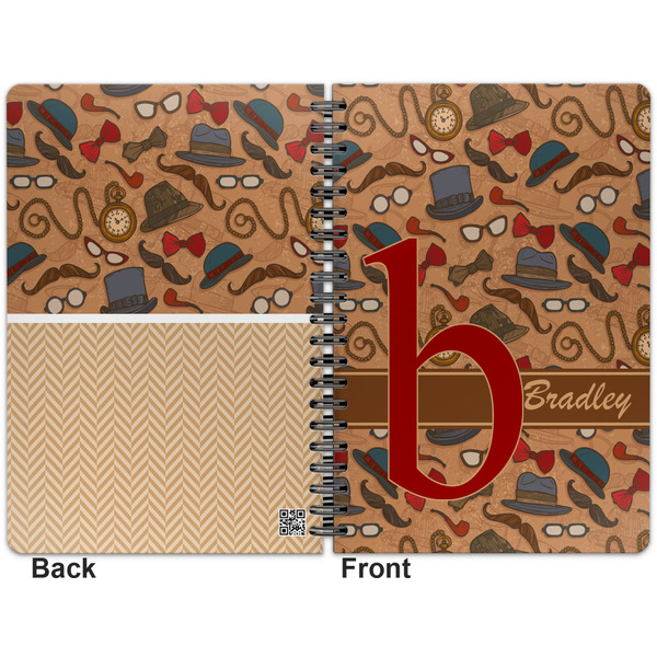 Vintage Hipster Spiral Journal 7 x 10 - Apvl