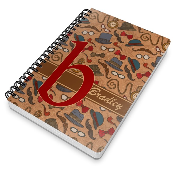 Vintage Hipster Spiral Journal 7 x 10 - Main