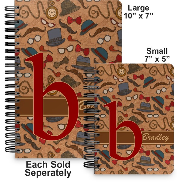 Vintage Hipster Spiral Journal - Comparison