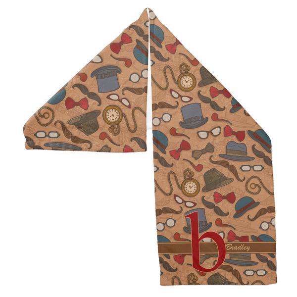 Vintage Hipster Sports Towel Folded - Both Sides Showing