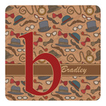 Vintage Hipster Square Decal - Large (Personalized)