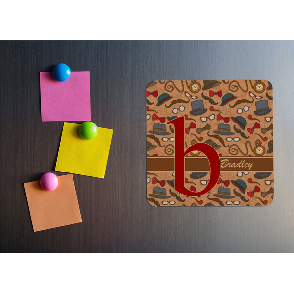 Vintage Hipster Square Fridge Magnet - LIFESTYLE