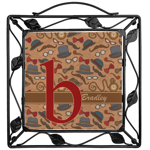 Custom Vintage Hipster Square Trivet (Personalized)