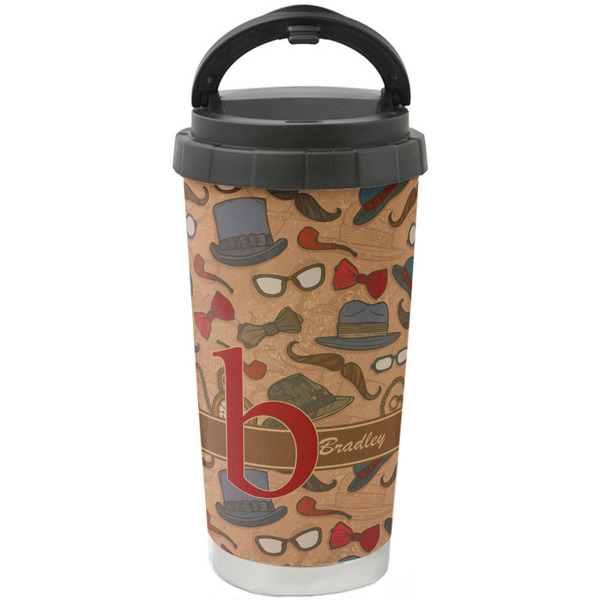 Custom Vintage Hipster Stainless Steel Coffee Tumbler (Personalized)