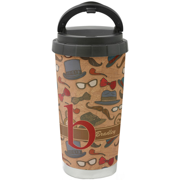 Custom Vintage Hipster Stainless Steel Coffee Tumbler (Personalized)