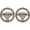 Vintage Hipster Steering Wheel Cover- Front and Back
