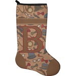 Vintage Hipster Holiday Stocking - Single-Sided - Neoprene (Personalized)