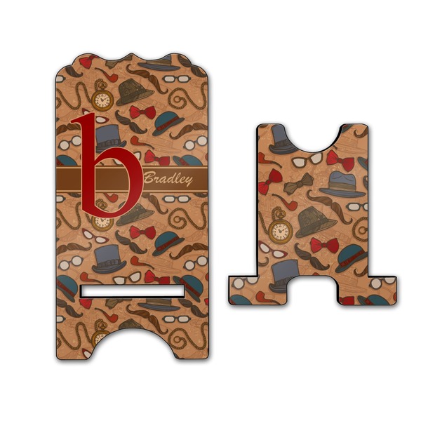 Vintage Hipster Stylized Phone Stand - Front & Back - Large