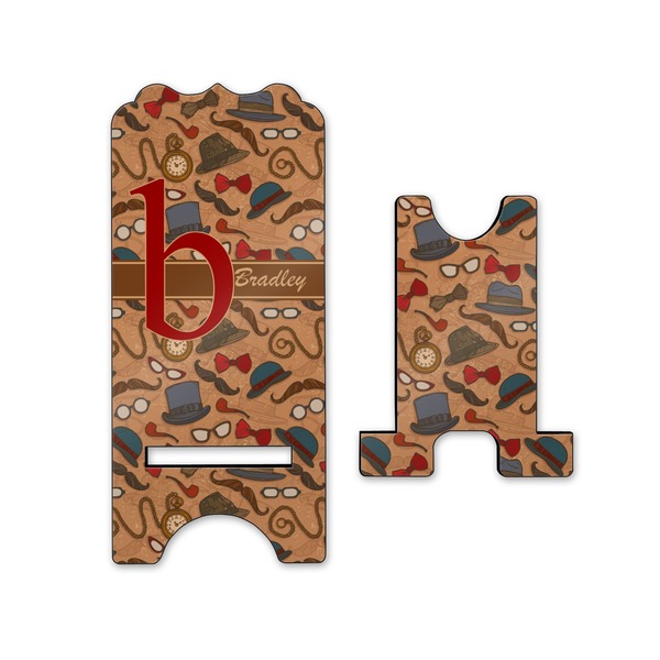 Vintage Hipster Stylized Phone Stand - Front & Back - Small