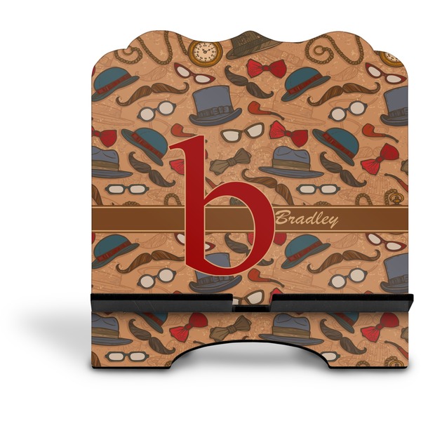 Vintage Hipster Stylized Tablet Stand - Front without iPad