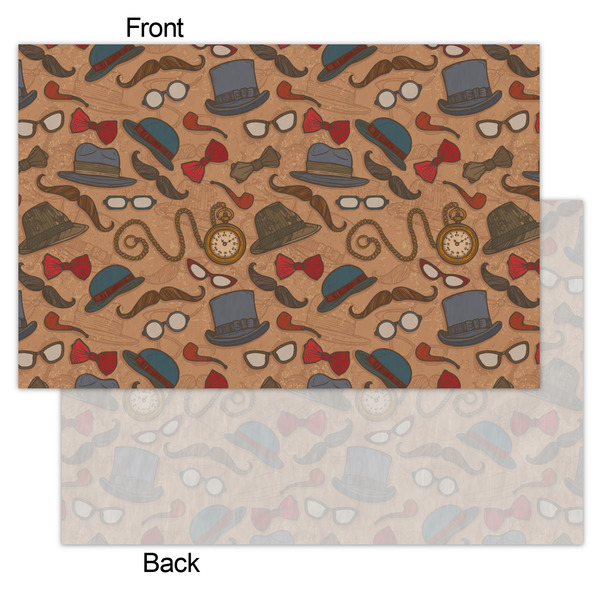 Vintage Hipster Tissue Paper - Lightweight - Small - Front & Back