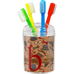 Vintage Hipster Toothbrush Holder (Personalized)