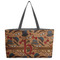 Vintage Hipster Beach Totes Bag - w/ Black Handles (Personalized)