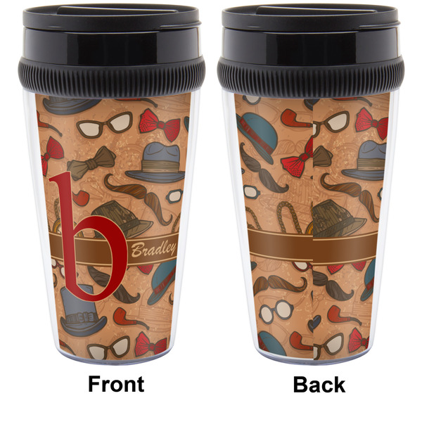 Vintage Hipster Travel Mug Approval (Personalized)