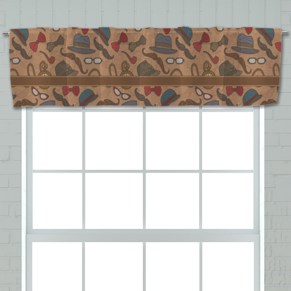 Vintage Hipster Valance - Closeup on window