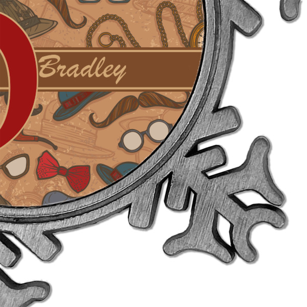 Vintage Hipster Vintage Snowflake - Detail