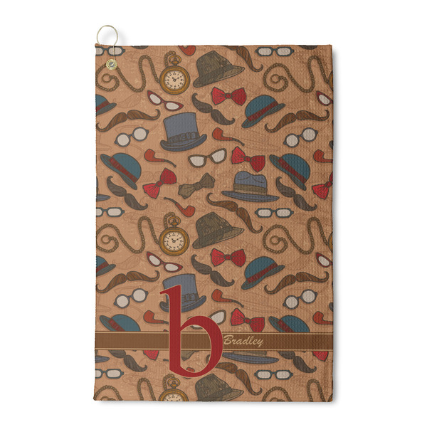 Custom Vintage Hipster Waffle Weave Golf Towel (Personalized)