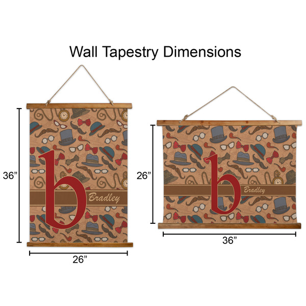 Vintage Hipster Wall Hanging Tapestries - Parent/Sizing