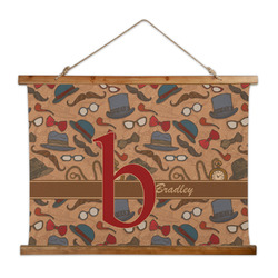 Vintage Hipster Wall Hanging Tapestry - Wide (Personalized)