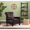 Vintage Hipster Wall Monogram on Living Room Wall