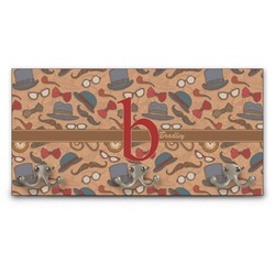 Vintage Hipster Wall Mounted Coat Rack (Personalized)