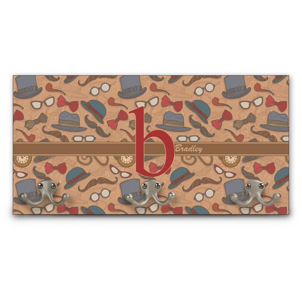 Custom Vintage Hipster Wall Mounted Coat Rack (Personalized)