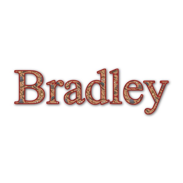Custom Vintage Hipster Name/Text Decal - Large (Personalized)