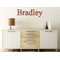 Vintage Hipster Wall Name Decal On Wooden Desk