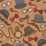Vintage Hipster Wallpaper & Surface Covering (Water Activated 24"x 24" Sample)