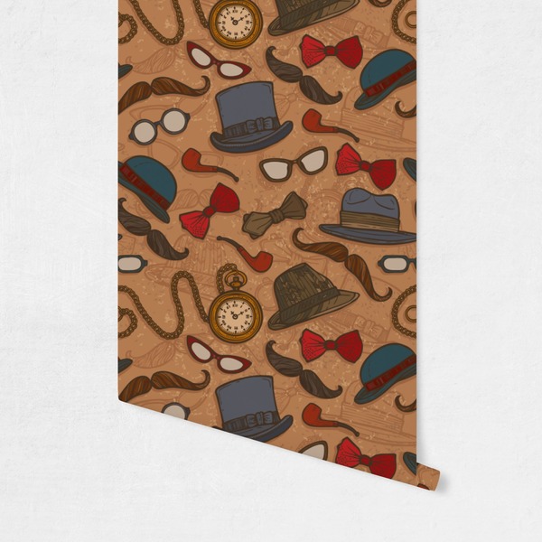 Vintage Hipster Wallpaper on Wall