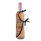 Vintage Hipster Wine Bottle Apron - DETAIL WITH CLIP ON NECK