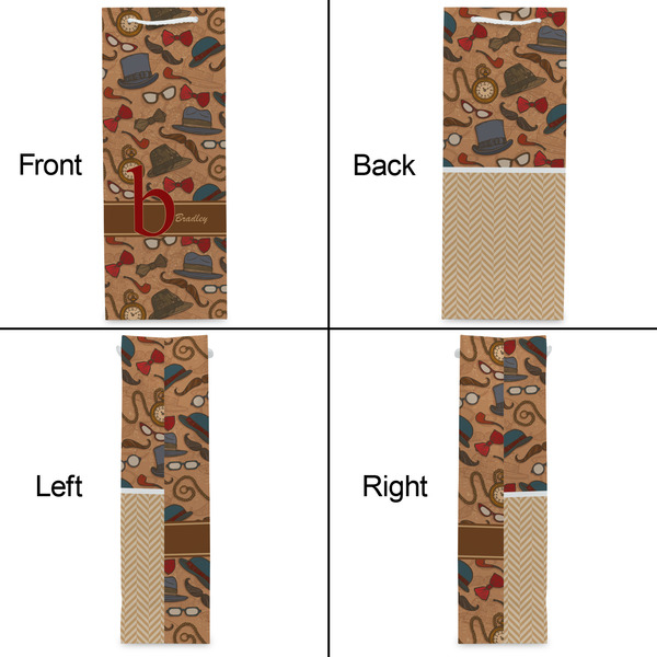 Vintage Hipster Wine Gift Bag - Gloss - Approval