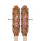 Vintage Hipster Wooden Food Pick - Paddle - Double Sided - Front & Back