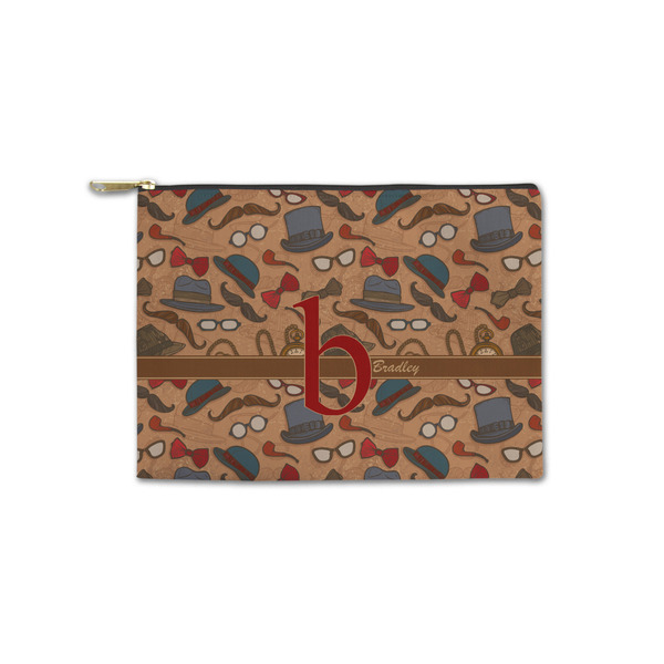 Custom Vintage Hipster Zipper Pouch - Small - 8.5"x6" (Personalized)