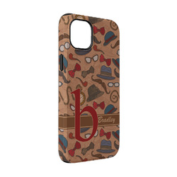 Vintage Hipster iPhone Case - Rubber Lined - iPhone 14 (Personalized)