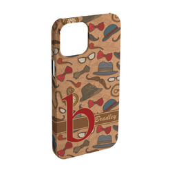 Vintage Hipster iPhone Case - Plastic - iPhone 15 (Personalized)