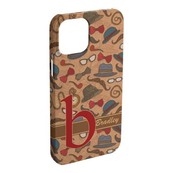Custom Vintage Hipster iPhone Case - Plastic (Personalized)