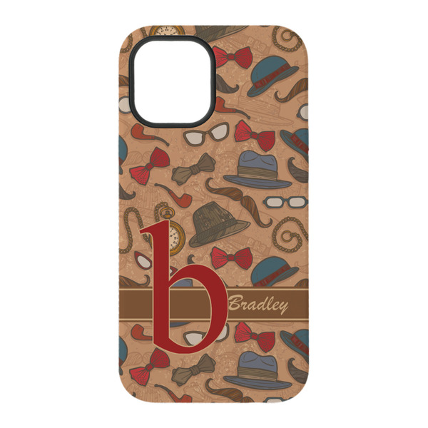 Vintage Hipster iPhone 15 Tough Case - Back