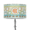 Teal Ribbons & Labels 12" Drum Lamp Shade - Poly-film (Personalized)