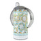 Teal Ribbons & Labels 12 oz Stainless Steel Sippy Cups - FULL (back angle)