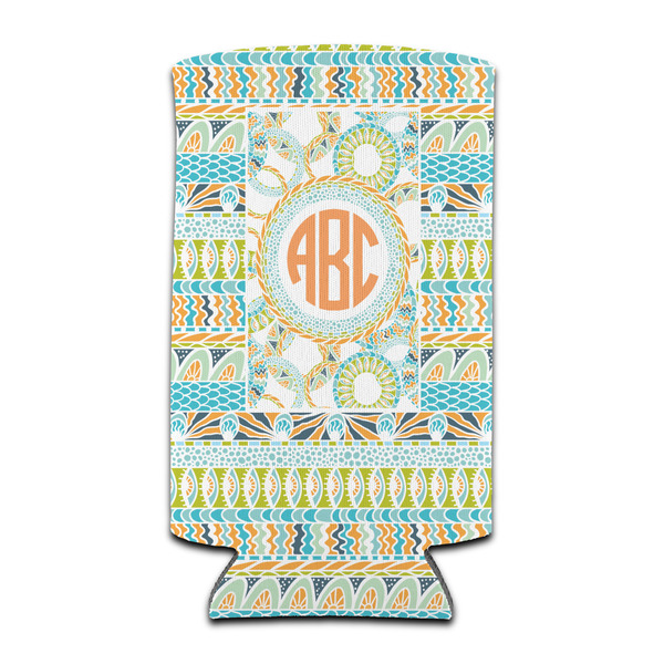 Teal Ribbons & Labels 12oz Tall Can Sleeve - Set of 4 - FRONT