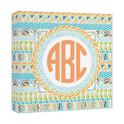 Teal Ribbons & Labels Canvas Print - 12x12 (Personalized)