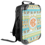 Teal Ribbons & Labels Kids Hard Shell Backpack (Personalized)