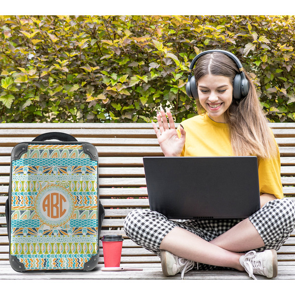 Teal Ribbons & Labels 15" Backpack - LIFESTYLE